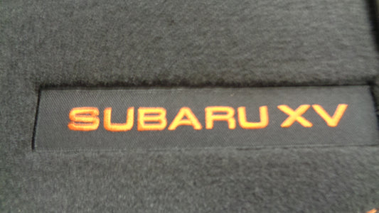 Subaru XV Genuine Set of 5 Limited Edition Yellow Logo Carpet Mats New Part