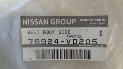 Nissan Y61 Patrol Genuine Left Hand Rear Body Door Seal New Part