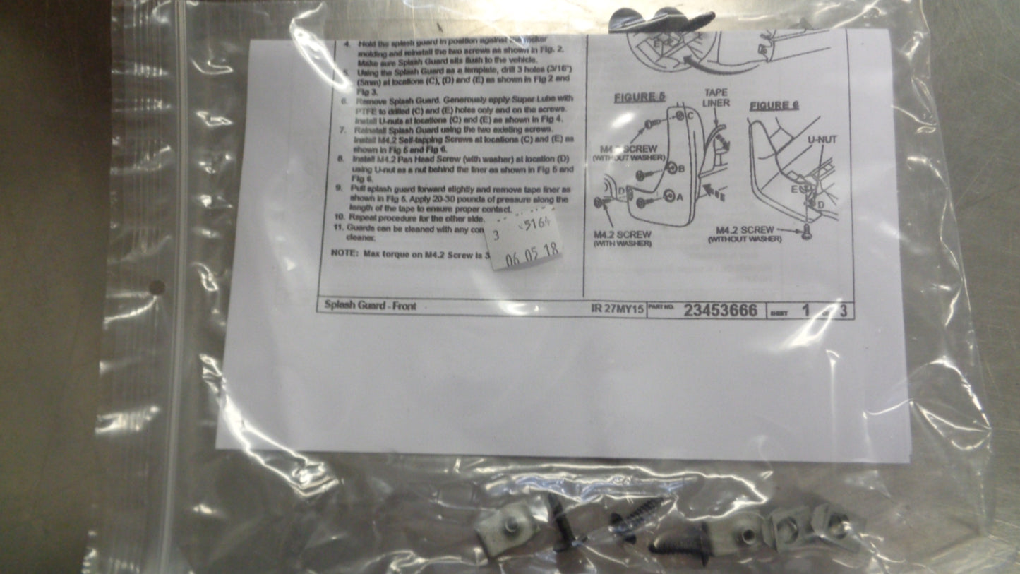 Holden Cruze Genuine Front Mud Flap Set New Part