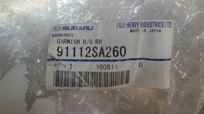 Subaru Forester Genuine Right Hand Rear Wheel Arch Moulding New Part