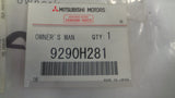 Mitsubishi ASX Genuine Owner's Manual New Part