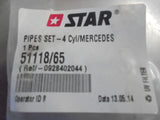 Star Diesel System Pipe Set Suits 4 Cylinder Mercedes Benz New Part