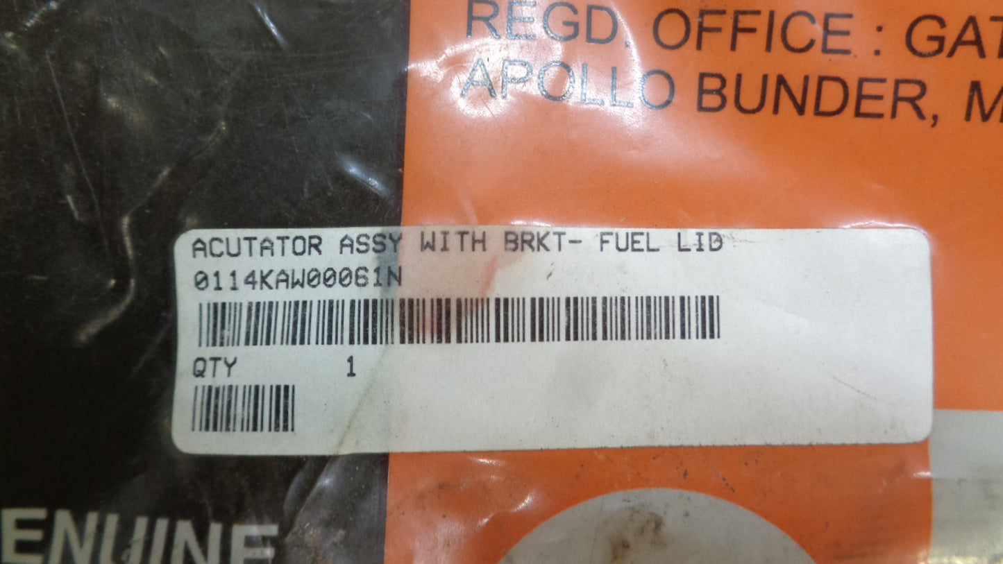 Mahindra Pik Up Genuine Fuel Lid Actuator With Bracket New Part