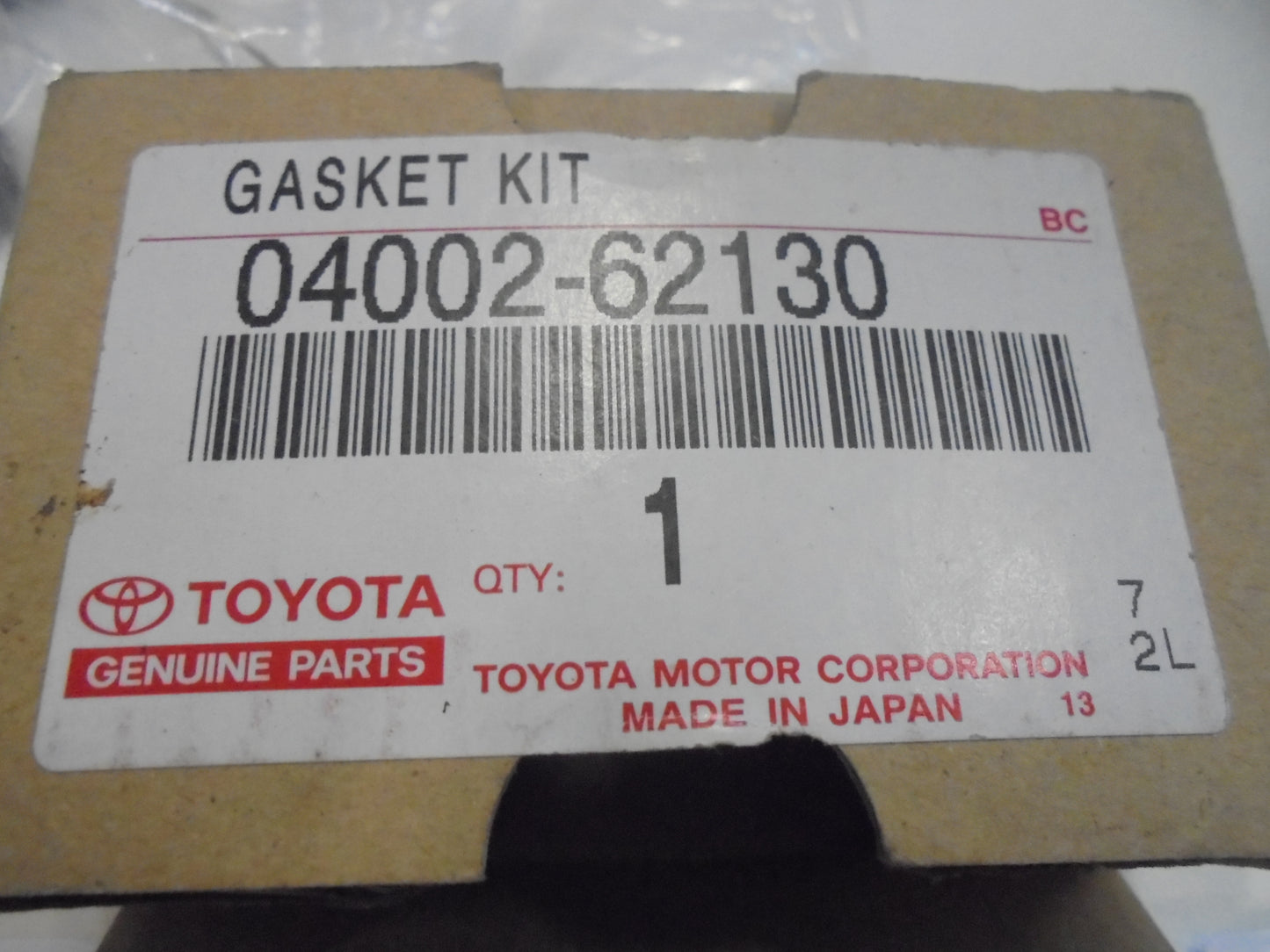 Toyota Hiace 3L Genuine  Injector Gasket Kit New Part