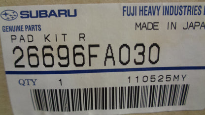Subaru Forester Genuine Rear Brake Pad Set New Part