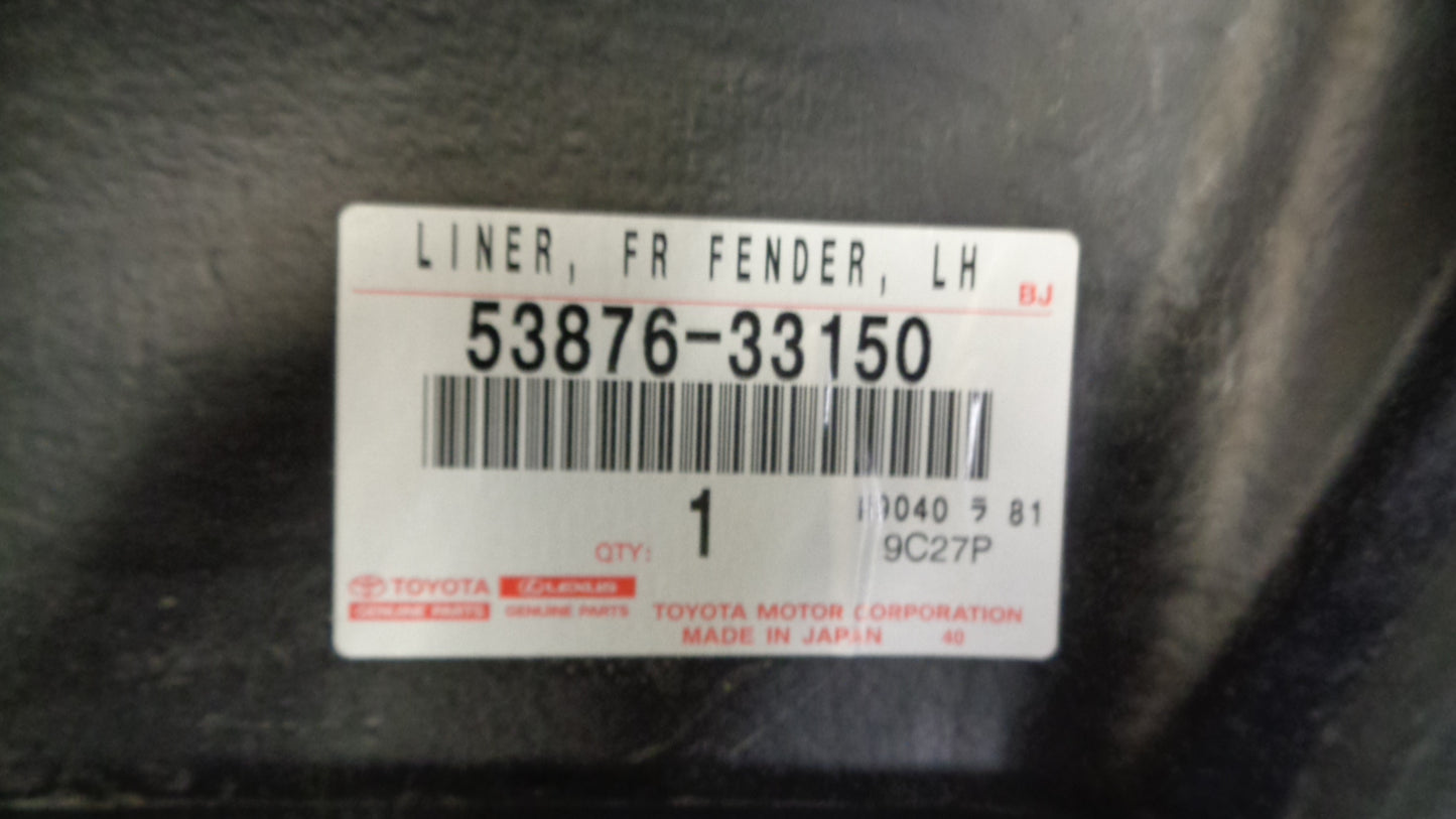 Toyota Camry Genuine Front Left Hand Front Guard Liner New Part