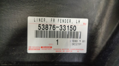 Toyota Camry Genuine Front Left Hand Front Guard Liner New Part