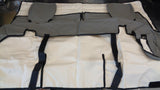 Tuffnut Industrial Canvas 2nd Row Fixed Bench Seat Cover Suitable For Toyota Landcruiser Troop Carrier New Part
