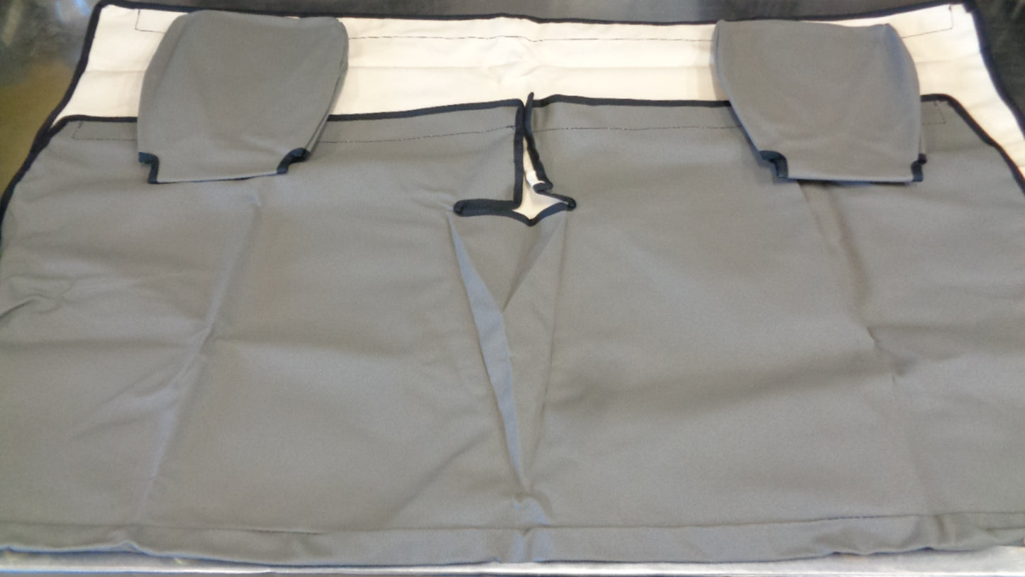 Tuffnut Industrial Canvas 2nd Row Fixed Bench Seat Cover Suitable For Toyota Landcruiser Troop Carrier New Part