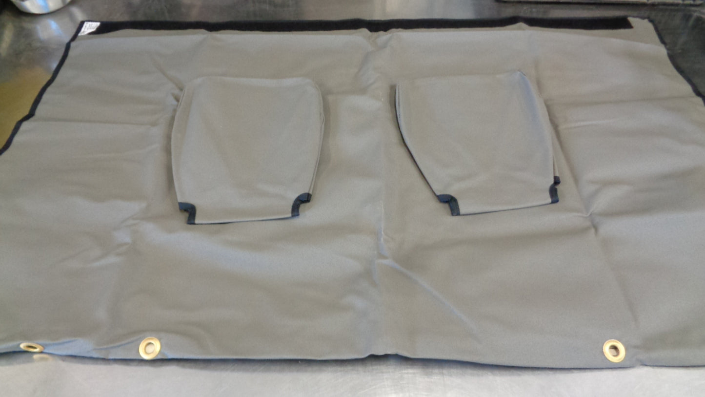 Tuffnut Industrial Canvas 2nd Row Fixed Bench Seat Cover Suitable For Toyota Landcruiser Troop Carrier New Part