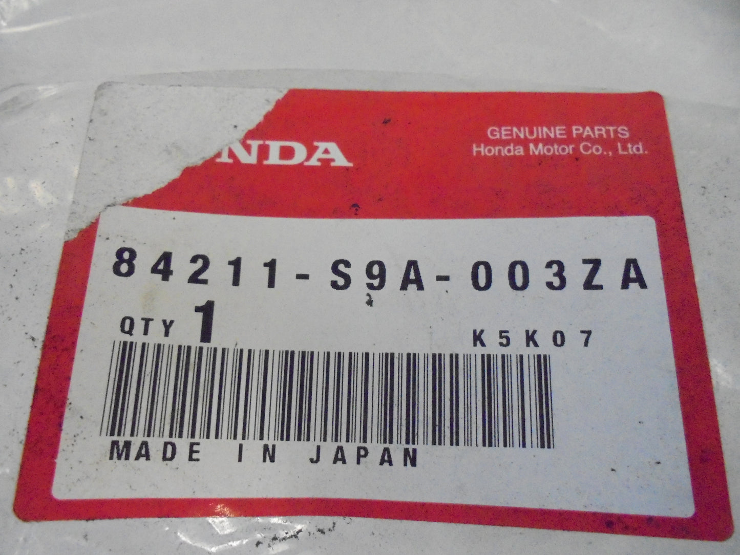 Honda CRV Genuine Right Hand Rear Trim Sill (Graphite Black) New Part