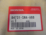 Honda Civic Genuine Rubber Set Front Windshield Dam New Part