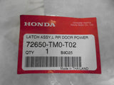 Honda City Genuine Left Hand Rear Door Latch Assembly New Part