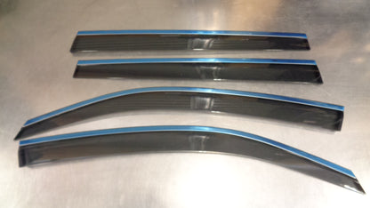 Subaru Forester Genuine Chrome Weathershield Set New Part
