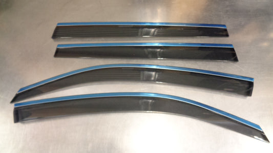 Subaru Forester Genuine Chrome Weathershield Set New Part