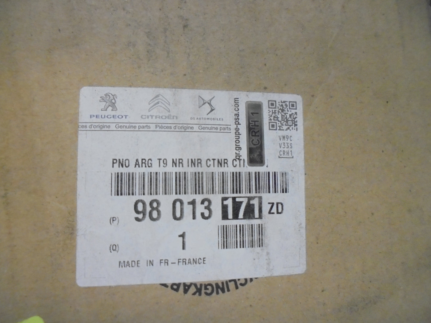 Peugeot 308 Genuine Left Hand Rear Door Trim New Part