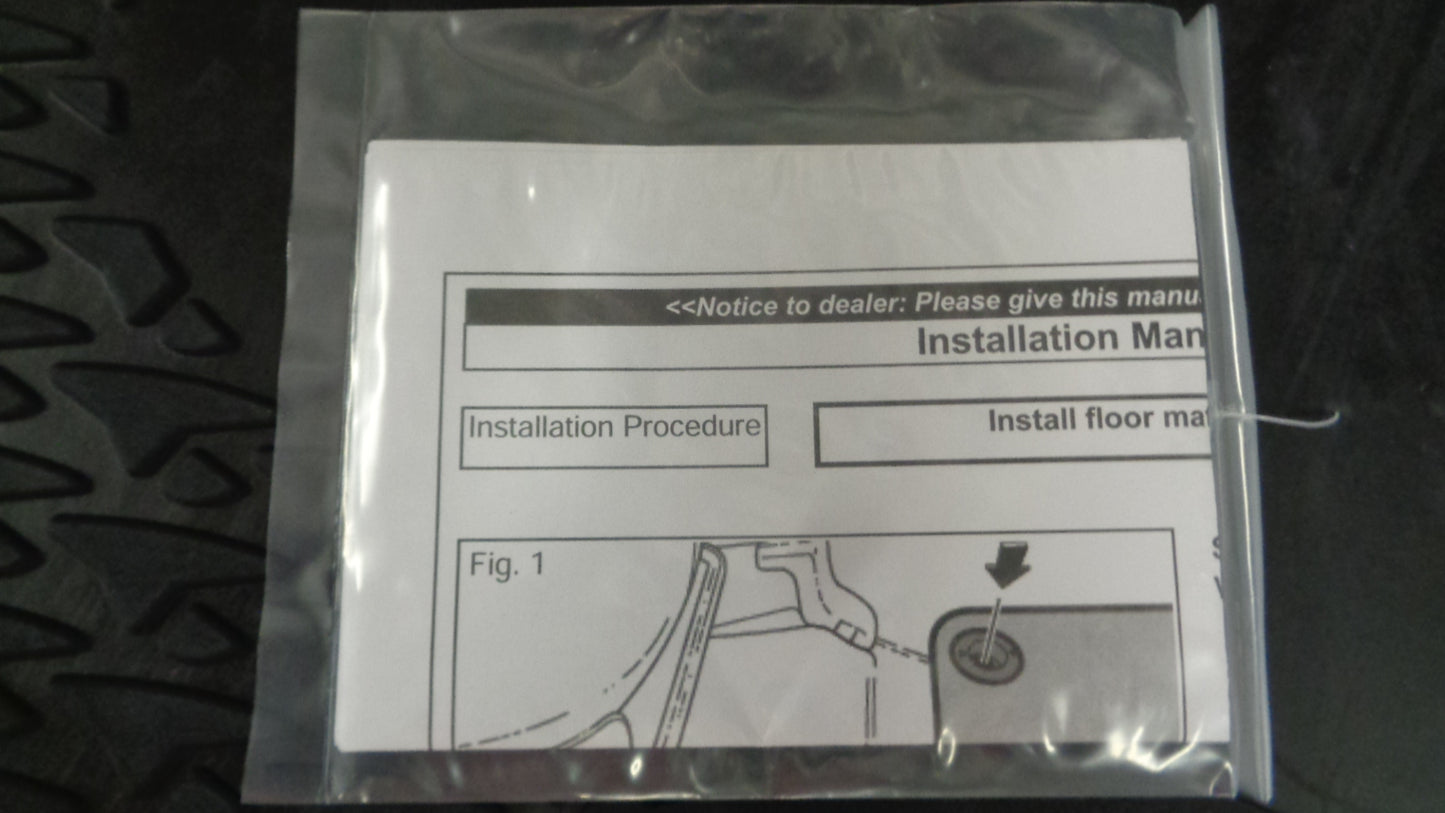 Toyota Corolla Hatch Genuine Rubber Front and Rear Mat Set New Part