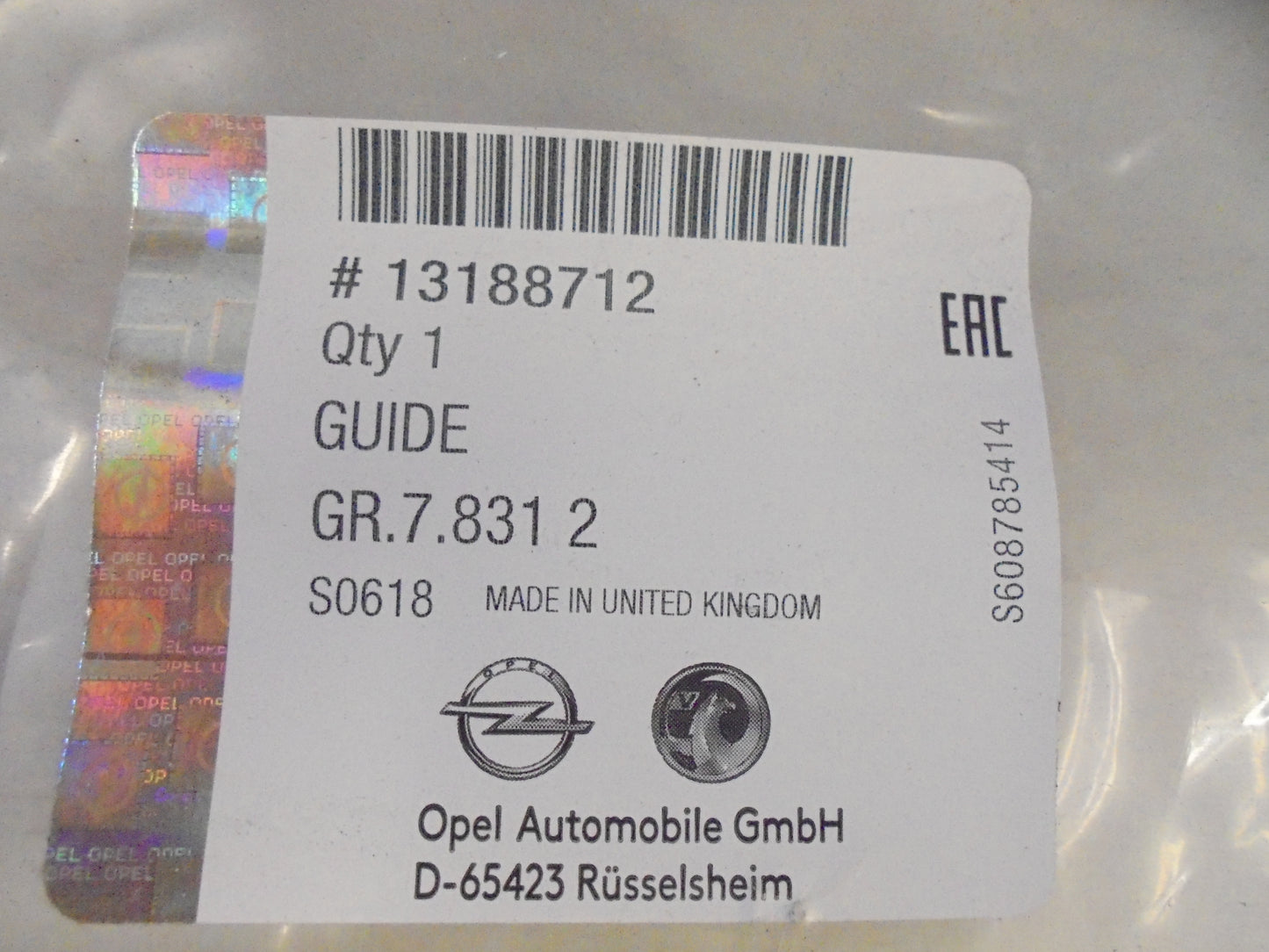 Holden Astra-H Genuine Right Hand Rear Bumper Mounting Bracket New Part