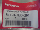 Honda Civic Genuine Seat Back Heater Assembly New Part