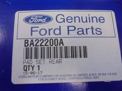 Ford Falcon BA-BF-FG Genuine Heavy Duty Rear Brake Pad Set New Part