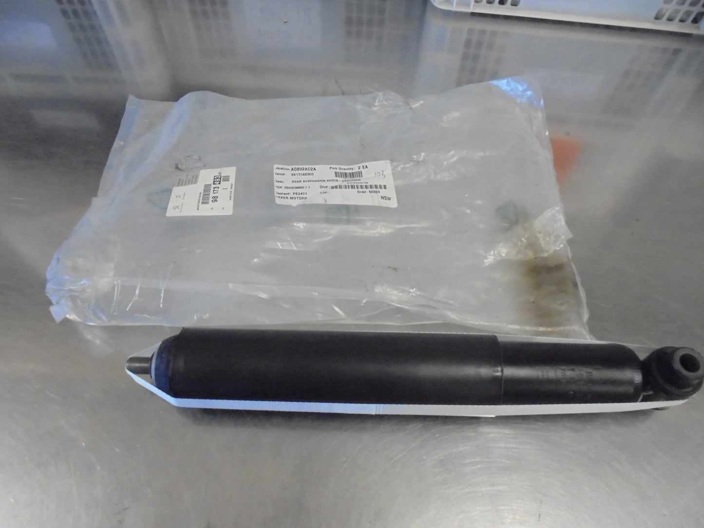 Peugeot 308 Genuine Left Hand Rear Shock Absorber New Part