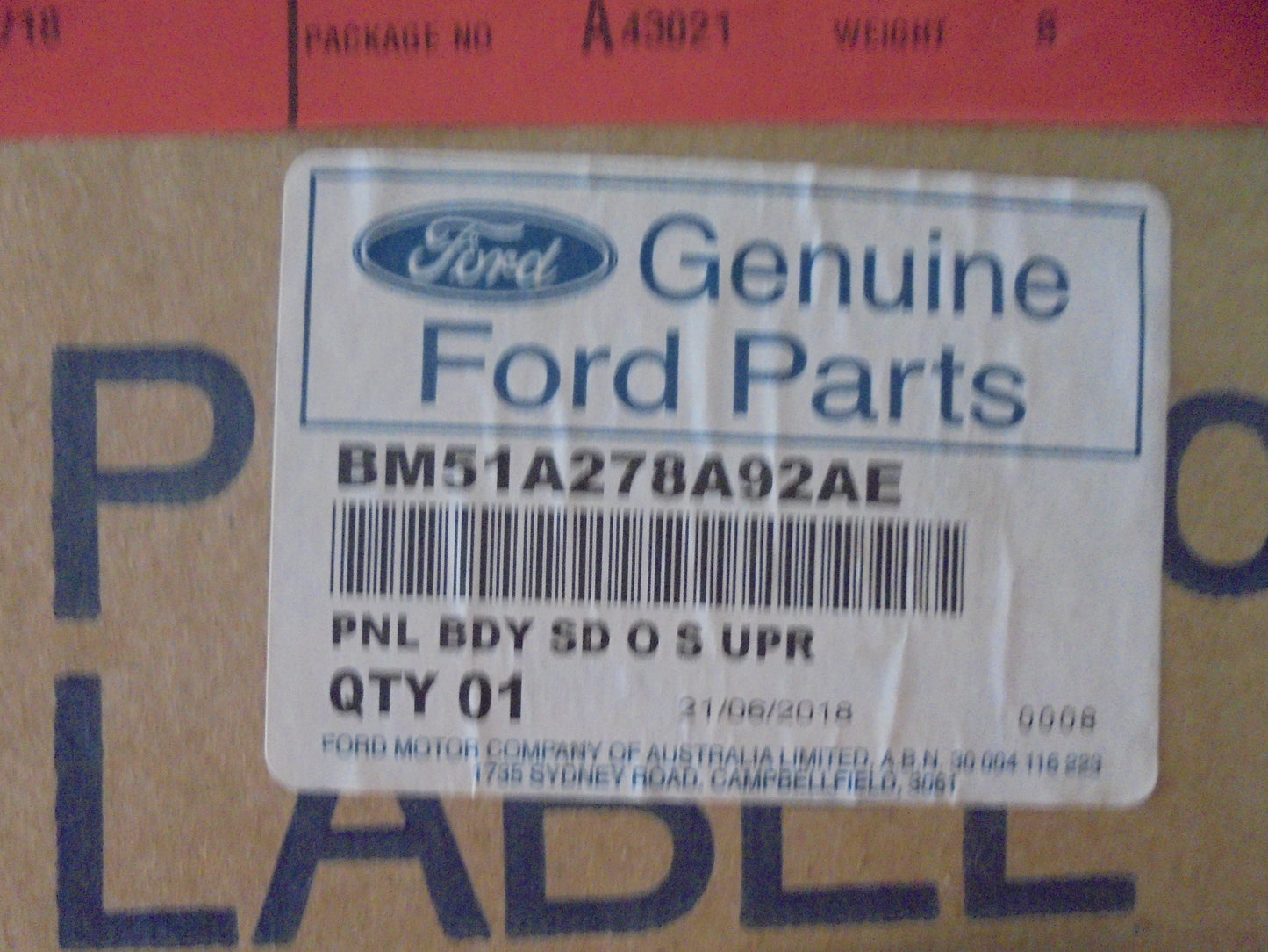 Ford Focus LW MKII LS-ST & RS Genuine Right Hand Rear Quarter Panel New Part