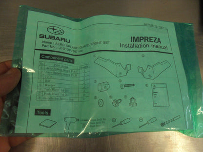 Subaru Impreza Sedan MY12-MY15 Genuine Front Areo Mud Flap Set New Part