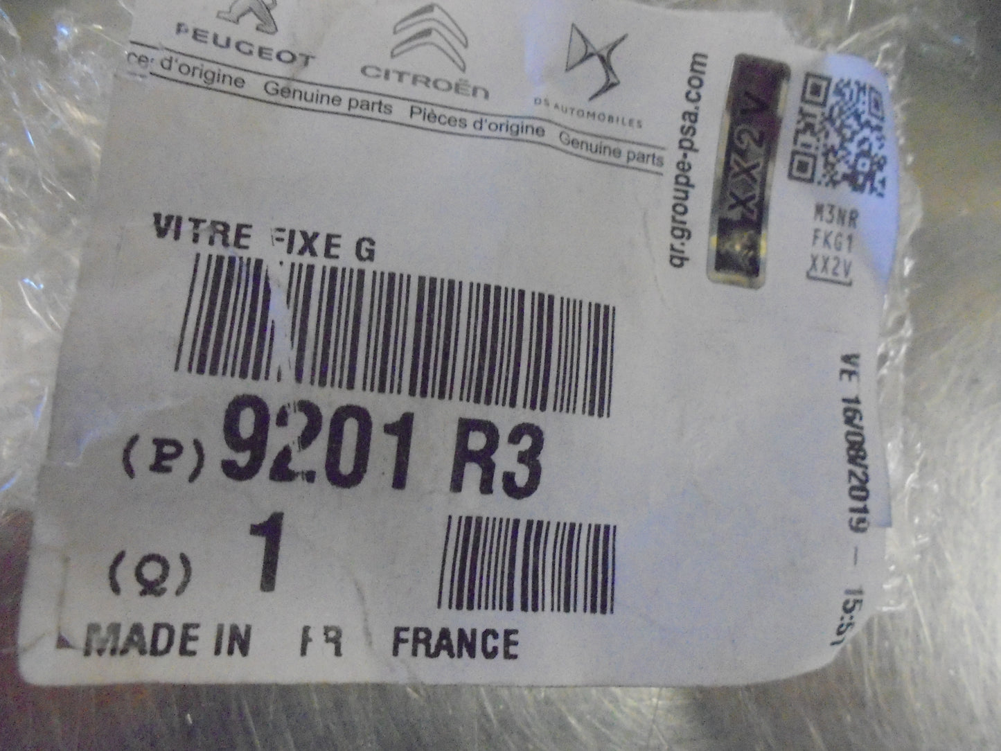 Peugeot 508 Genuine Left Hand Front Triangle Window And Frame New Part