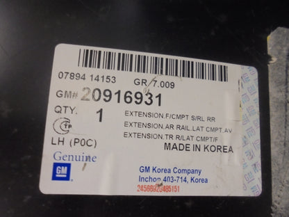 Holden Captiva CG-CG5-CG7-Maxx Genuine F/CMPT S/RL RR Extension New Part