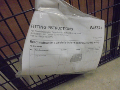 Nissan Qashqai J11 Genuine Cargo Barrier Dog Guard New Part