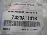 Mitsubishi Triton Genuine Right Hand Rear Over Fender Flare New Part