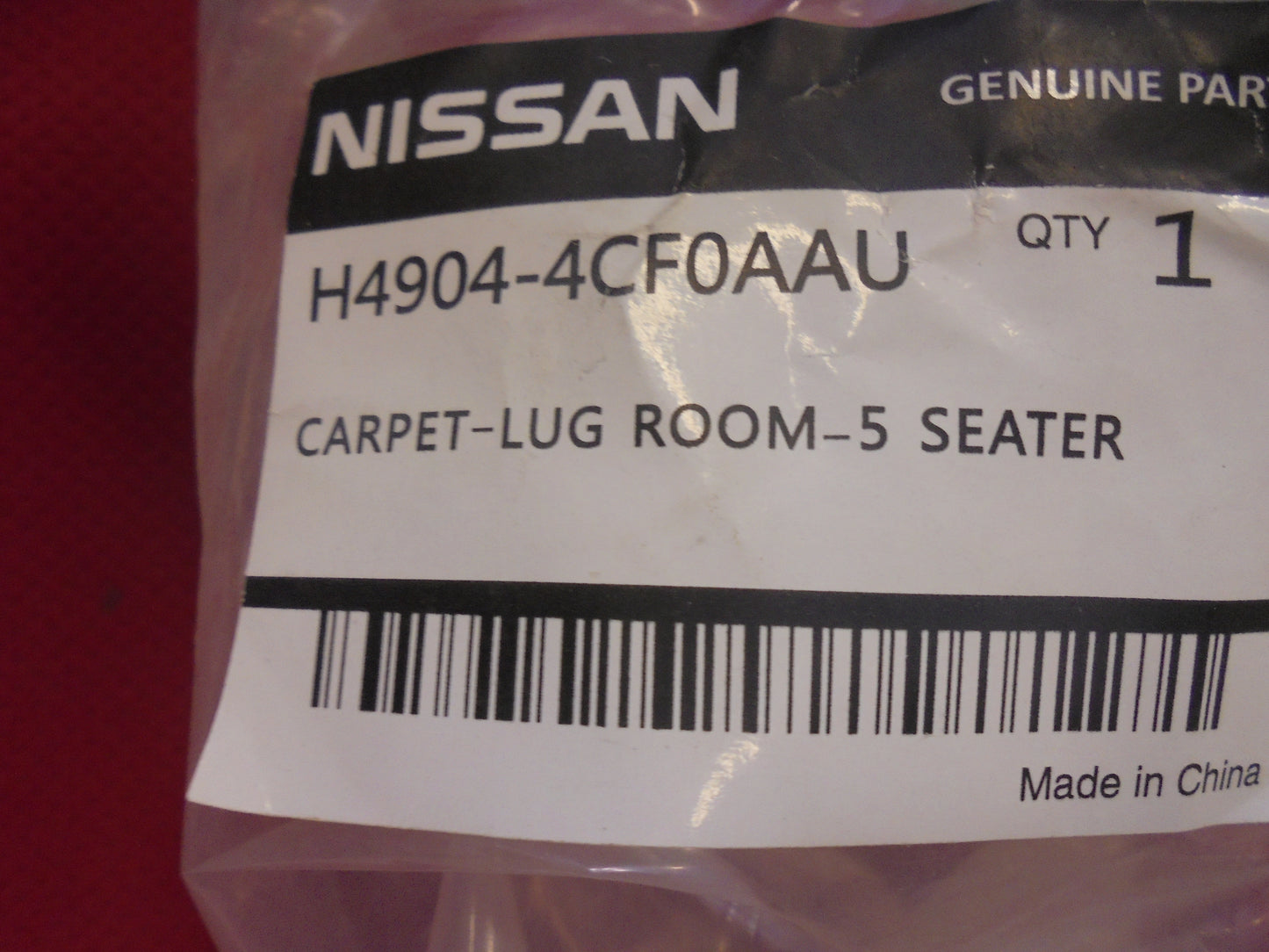 Nissan T32 X-Trail Genuine Rear Protection Carpet New Part