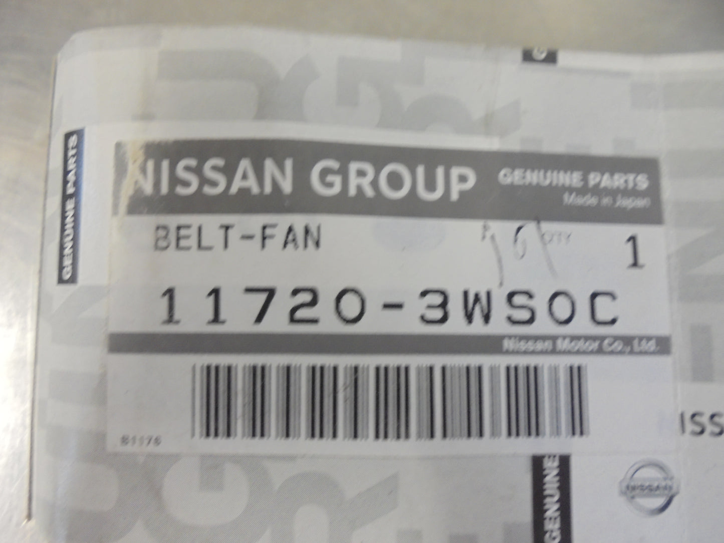 Nissan Altima-Maxima-Quest Genuine Alternator Fan Drive Belt New Part