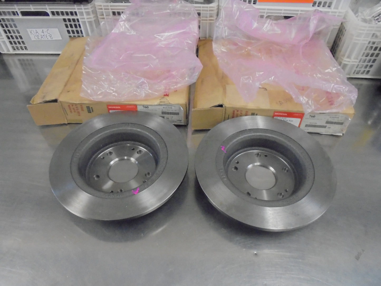 Honda Accord Genuine Rear Disc Rotor (PAIR) New Part