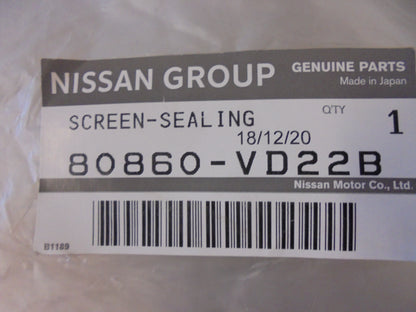 Nissan Patrol GU Y61 Genuine Front Drivers Door Sealing Screen New Part
