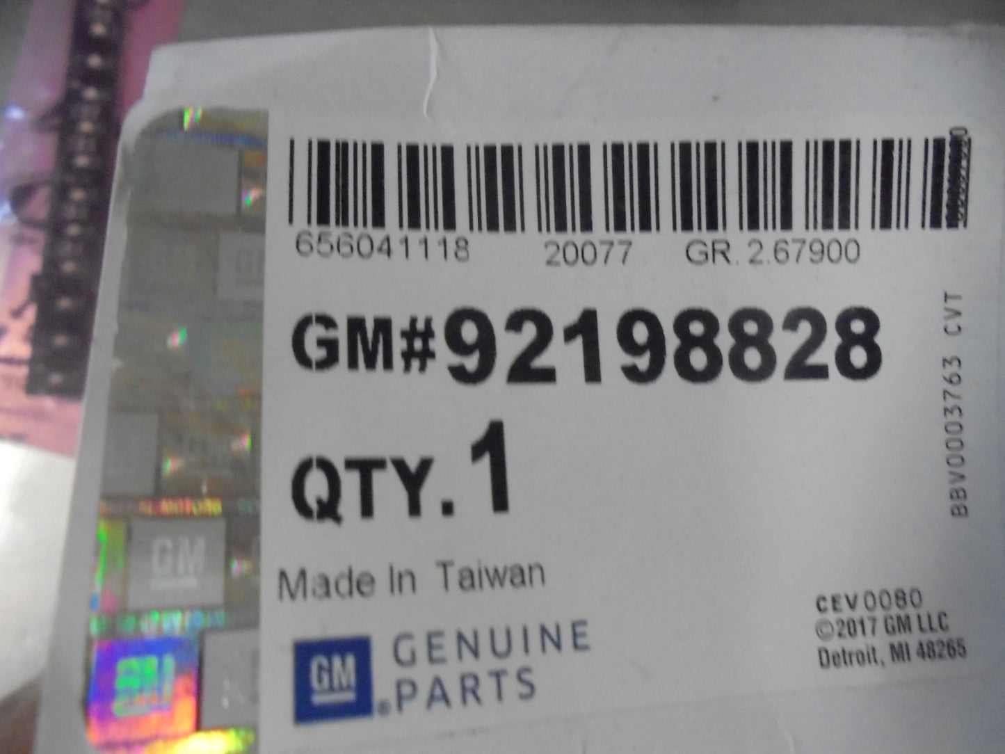 Holden Caprice Genuine Center High Mount Stop Lamp New Part