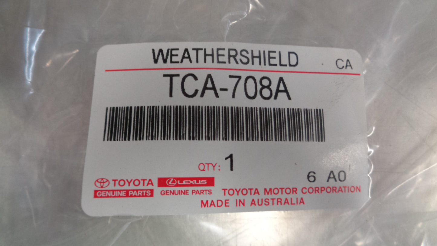 Toyota 70 Series Landcruiser Workmate Genuine Weathershield Set New Part