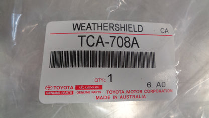 Toyota 70 Series Landcruiser Workmate Genuine Weathershield Set New Part