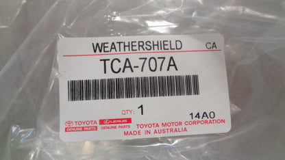 Toyota 70 Series Landcruiser Workmate Genuine Weathershield Set New Part