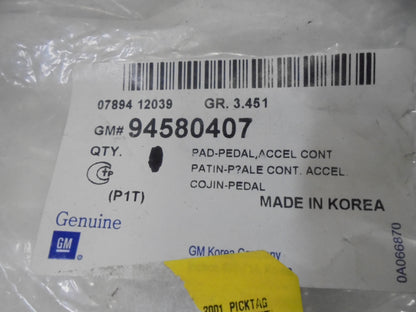 Holden Barina/Matiz Genuine Accelerator Pedal Rubber Pad New Part