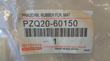 Toyota Prado 120 Series Genuine Rear Rubber Floor Mat Set New Part