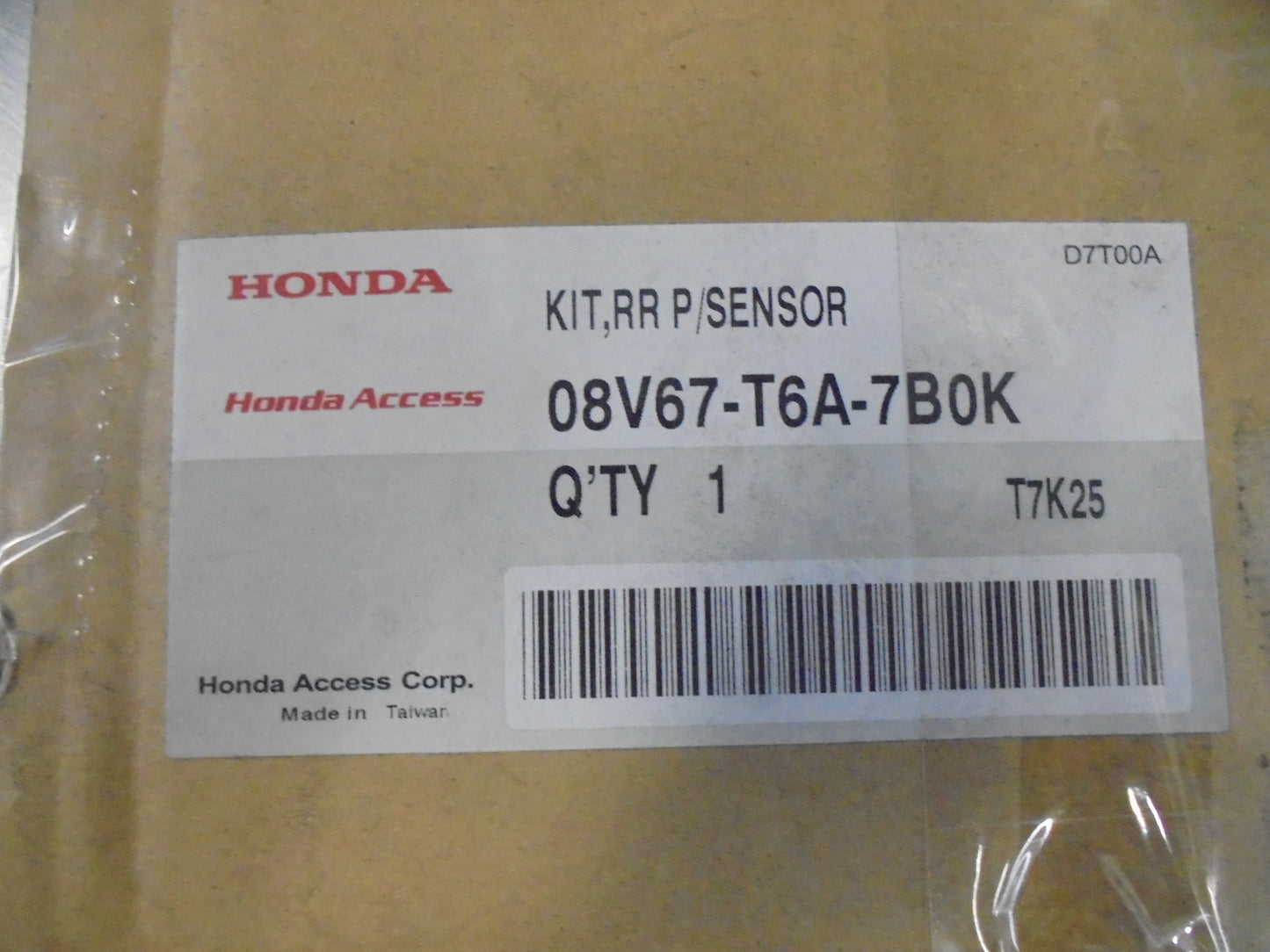 Honda Civic 5 Door Genuine Purple Rear Park Assist 4 Head And 4 Clips New Part