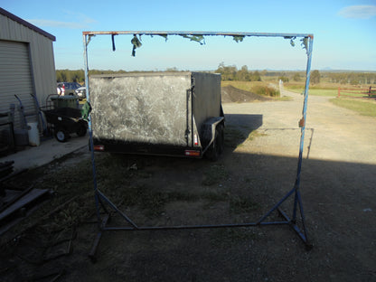 Welders Screen Frame On Wheels VGC Used Part