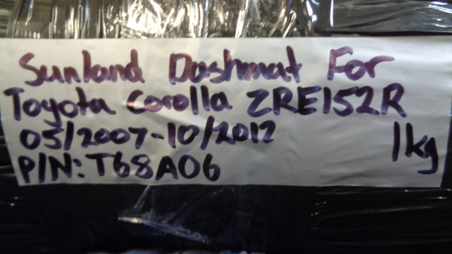 Sunland Dashmat Suitable For Toyota Corolla ZRE152R New Part