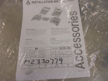 Mitsubishi MQ Triton Genuine Rubber Front Mat Set New Part