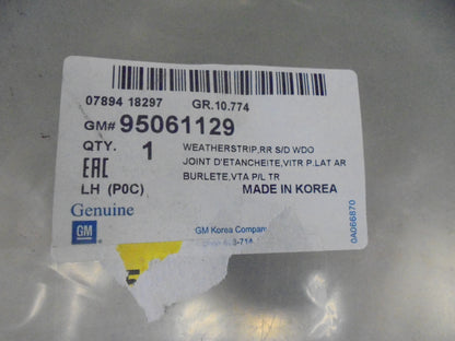 Holden Captiva Genuine Left Hand Rear Door Seal New Part