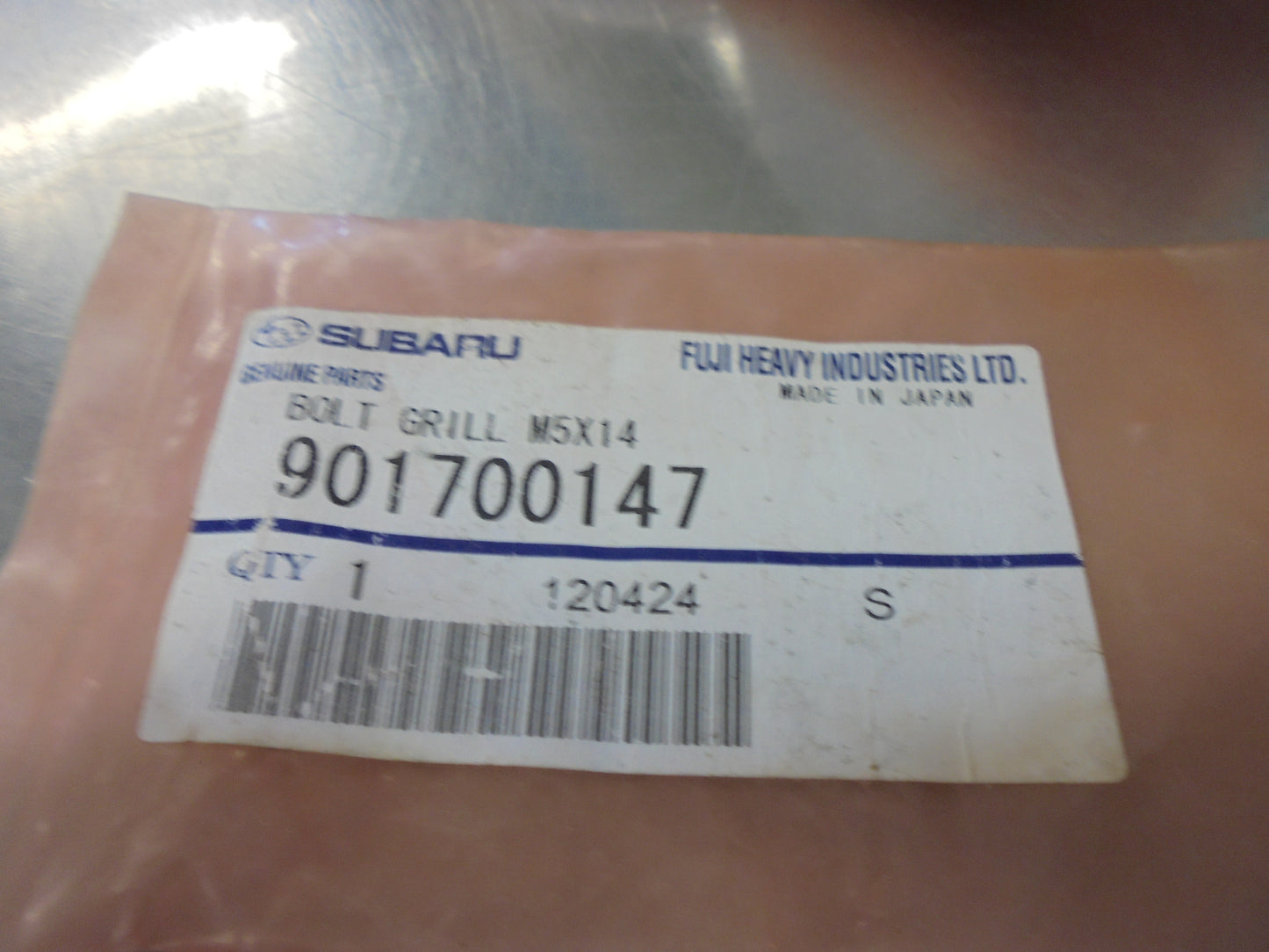 Subaru Legacy Genuine Grille Bolt New Part