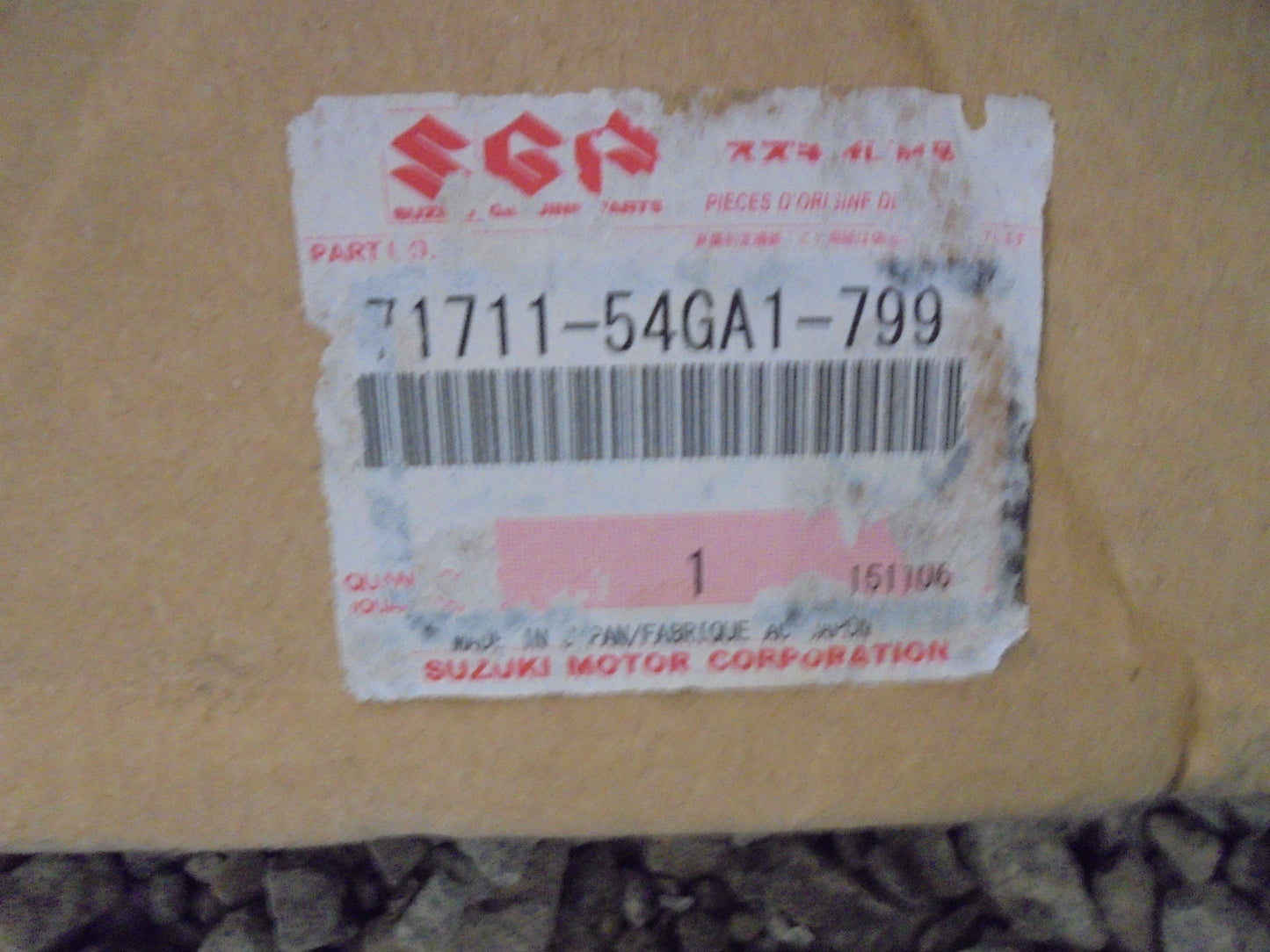 Suzuki Liana Genuine Front Bumper Bar Cover New Part