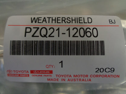 Toyota Corolla Sedan Genuine Slimline Weathershield Set New Part