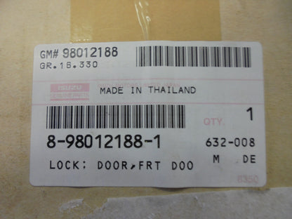 Isuzu D-Max/RC Colorado Genuine Right Hand Front Door Lock ASM New Part